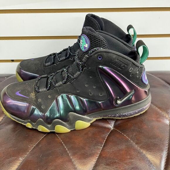 Nike Air Barkley Posite Max Eggplant 555097-003 Rare Men's Size 15 - Picture 2 of 8